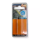 Set 2 forets en HSS - PG Mini M.6008 - Diamètre 0.8 mm