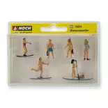 Pack von 6 Figuren aus Wassersport NOCH 15849 HO: 1/87