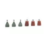 6 Waterline buoys - Artitec 316.107 - HO 1/87