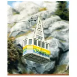 Nebelhorn" aerial tramway with 2 Brawa 6340 cabins - HO : 1/87 - EP III