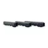 Set van 3 autobedden WL S3 - LS MODELS 49320 - HO 1/87 - CIWL - Ep IV - 2R