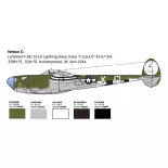 Avion P-38 J Lightning - Italeri 2834 - 1/48
