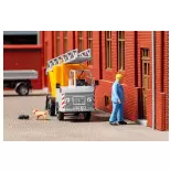 Chantier de Construction d'Echelles Tournantes - Multicar M22 - Auhagen 41689 - HO 1/87