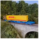 Container wagon "DHL" Electrotren HE6069 - HO 1:87 - EP V