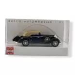 Horch 853 Cabrio blau, schwarz und beige, BUSCH 41317 - HO: 1/87 - -