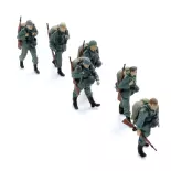 Infanterie de la Wehrmacht en longue marche - 6 personnages - ARTITEC 5720002 - 1/72