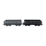 Set 2 wagons tombereaux LS Models 31110 - HO : 1/87