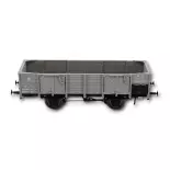 Wagon tombereau de la PLM avec 4 portes en bois gris, REE Modèles WB810 - HO 1/87e