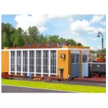 Shed for 2 Vollmer 47605 electric locomotives - N 1/160 - 155 x 80 mm