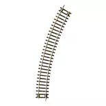 Rail courbe 30° Roco 42423 - R3 419,6 mm - HO : 1/87 - Code 83