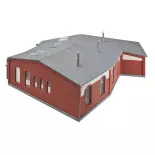 Locomotive roundhouse with 3 bays FALLER 120176 - HO 1/87