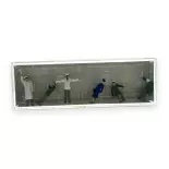 Pack de 6 Personnages "Police routière" - Figurine - PREISER 10064 - Échelle HO : 1/87ème