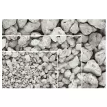 354 ml of fine grey gravel