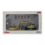 Kit véhicules de chantier - Schuco 452671400 - HO 1/87 - avec figurines