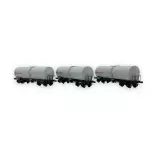 Set de 3 wagons citernes FAUVET-GIREL "ERMEWA" Ree Modèles WB-658 - HO 1/87 - SNCF - Ep V - 2R