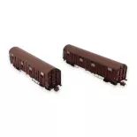 Coffret wagons couverts N 1/160 - SNCF