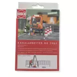 Sewer workers with accessories BUSCH 7907 - HO 1/87