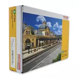 Quai de gare couvert Baden-Baden - Vollmer 47504 - N 1/160 - 65 x 35 x 45 mm