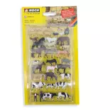 NOCH 16049 - HO 1/87 "Farm animals" mega-box set