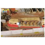 Clôtures en ciment préfabriqué - Régions et Compagnies VIL048 - HO 1/87 