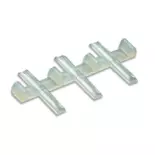 Pack of 12 plastic joint bars - code 70, 75 and 83 - Peco SL111 - HO 1/87