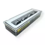 4 wagons Allemands de train de tranchées - Minitrains 5109 - HOe 1/87 - 2R