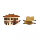 Café de la place - Bois Modélisme 107003 - HO 1/87