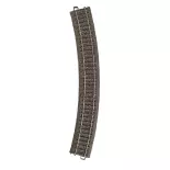 Rail courbe R4 30° Marklin 24430 - Rayon 579,3 mm - HO : 1/87 - Code 83 - Voie C