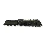 231 D 229 Locomotora de vapor verde REE MODELES MB138SAC - PLM - HO 1/87 - EP II