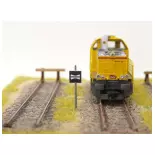 Schild "Untere Stromabnehmer" BOISMODELISME 215023 - N 1/160 - SNCF