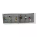 Pack de 6 Passants - Figurine - PREISER 10022 - Échelle HO : 1/87ème