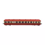 Aanhangwagen XR-7377 Rood/Crème "GRENOBLE" REE MODELES VB445 - SNCF - HO 1/87