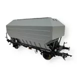 Wagon céréalier B. Richard peint sans décoration - Rail 43 433019 - O 1/43 - SNCF - Ep III - 2R