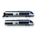 Rame automotrice AGC X 76600 Ls Models 10078 - HO 1/87 - SNCF - EP V / VI