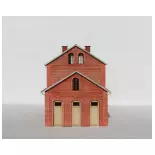 Compagnie du Chemin de du Nord Estación de ferrocarril Modelo Madera 101008 - HO 1/87 - 222 piezas