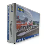 Quai de la gare de Bad Nauheim - Gris - KIBRI 36720 - Échelle Z : 1/220ème - 518 x 32 x 42 mm