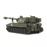 Chargement de Train M109 A2 - Armée Suisse - Artitec 6870155 - HO 1/87