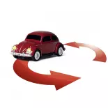 Volkswagen coccinelle rouge 2.4G 100% RTR - Carson 500504147 - HO 1/87