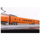 Coffret 10 éléments TGV Sud-Est orange origine N°08 édition spéciale - Kato 10-2134 - N 1/160 - SNCF - Ep IV - Analogique - 2R