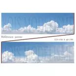 Background: Sky with clouds on the horizon - Model Wood 901001