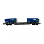 Container wagon Sgnss - RIVAROSSI HR6615 - HO 1/87 - FS - EP V-VI