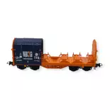 Wagon ouvert à bâche coulissante Shimmns "WASOVA" PIKO 24606 - HO 1/87