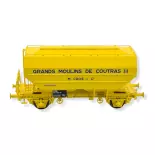 Getreidewaggon Grands Moulins de Coutras gelb - REE MODELES WB733 SNCF HO 1/87