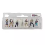 Batch of 6 figures - Male and female photographers SAI 338 - HO : 1/87