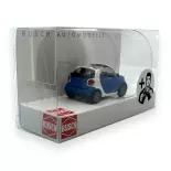 Véhicule Smart For2 Cabriolet avec personnages - BUSCH 50779 - HO 1/87 