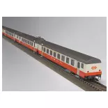 Coffret de voitures voyageurs Swiss Express - Trix T23690 - SBB/CFF/FFS - HO 1/87 - EP. IV - 2R