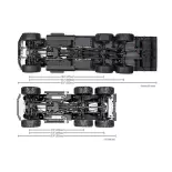 Camion à plateau TRX-6 Ultimate RC Hauler 6x6 RTR avec treuil - Traxxas 88086-84-BLK - 1/10