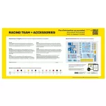 Equipe de Course + Accessoires - 185x375x45mm - Heller 82750 - 1/24