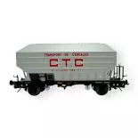 Wagon céréalier B. Richard CTC gris clair - Rail 43 433011/3 - O 1/43 - SNCF - Ep III - 2R
