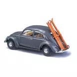 VW Coccinelle avec Porte-Skis - Busch 52965 - HO 1/87